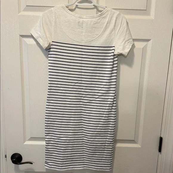 Joules White and Navy Dress with Embroidery Bees - Picture 9 of 9